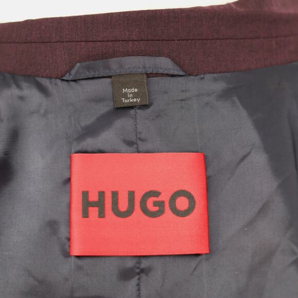 Hugo Boss Men's Solid Purple Wool Blend Karl Modern-Fit Suit Jacket Size 36S - Picture 10 of 10